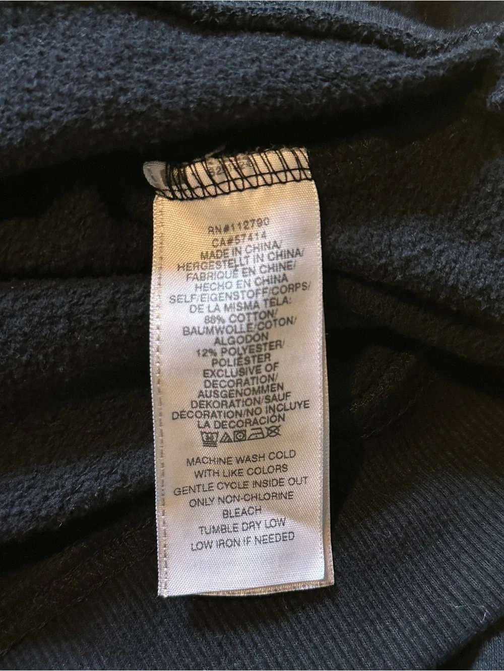 True Religion Men's Black Arch Logo Half Zip Sweatshirt Pullover